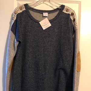 Wanna B Long Sleeve French Terry Top